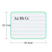 1Pc Four Lines And Three Compartments 30.3*22.7cm Double-Sided Writing Board A4 Home Message Board English Edged Small Whiteboard