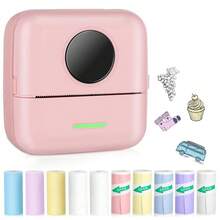 迷你口袋蓝牙打印机 - 便携式热敏打印机，附赠 10 卷打印纸，适用于日记/DIY 剪贴簿/旅行/笔记/清单/标签/备忘录，也可作为收据打印机使用，是送给女性的绝佳圣诞礼物，支持 iOS 和 Android 系统。 - 彩色 - 查看 15