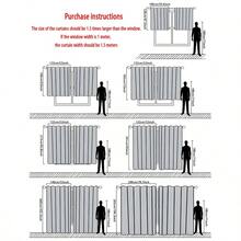 1 件装高档提花遮光窗帘，适用于豪华客厅、卧室、别墅阳台，高品质遮光窗帘，长 84 英寸 - 藍色 - 查看 3