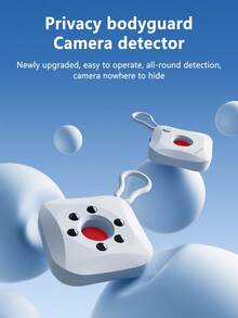 Mini Intelligent Chargeable Camera Detector, Hotel Anti-Peeping Monitoring Infrared Scanning Detection Device - White - View 2