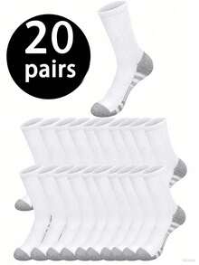 1/5/10/20 pares de calcetines de media caña para hombres, suaves, elásticos, cómodos y transpirables, adecuados para uso diario de hombres y mujeres, calcetines de media caña neutros, sencillos y cómodos, unisex