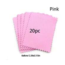 10/20/30/50片装珠宝抛光布 - 金色和银色，防氧化，适用于戒指、项链、手链、银器清洁和护理