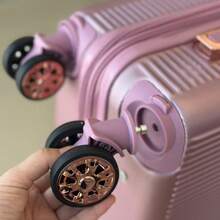 Carry-On Luggage Kit + Toiletry Bag, High Quality, 4 Double Wheels 360 Degree Rotation/ Travel Suitcase - 乾枯玫瑰色 - 查看 3