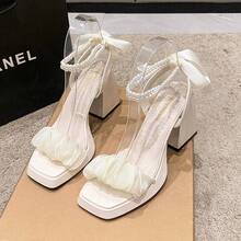 Women Heeled Sandals - Beige - View 5