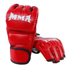 1 Pair Half Finger Boxing Gloves, Training Gear, Halloween Gift - Multicolor - View 10