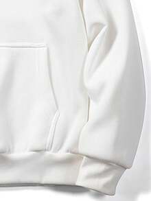 Krometka 男士秋冬黑色龙纹樱花印花连帽衫，独特日式风格 - 白色 - 查看 8