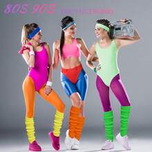 Long Leg Warmers Women 24 Inch Over Knee Knit Ribbed Leg Warmer Stirrup Yoga 80s Party Dance Ballet Supply - Multi Colors - View 2