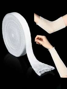 1 卷柔软透气网状绷带，弹性网状管状纱布绷带，用于伤口包扎，适用于成人手腕、肘部、膝盖、脚踝，带透气胶带 - 彩色 - 查看 8