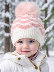 1 pezzo Berretto neonato a forma di cuore, adatto per neonati, bambini e bebè, stile Y2K, cuffia per l'ospedale, adatto per il riscaldamento e la protezione quotidiana di bambini maschi e femmine, accessorio per esterni - Multicolore - Visualizzare 2