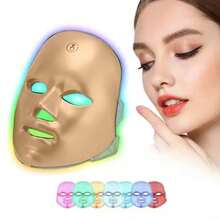 USB Charging 7-Color LED Skincare And Beauty Device, 7-Color LED Beauty Mask, Facial Care And Beauty Device, Perfect Gift For Girlfriends And Parents