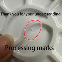 20/35/50pcs Mini Flower Shaped Plastic Painting Palettes - Art Oil Painting Trays For Watercolor, Acrylic And Oil Painting Mediums - White - View 8