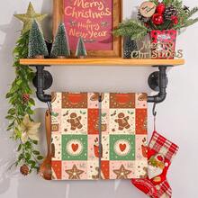 2/4 pièces Serviettes à vaisselle imprimées avec éléments de Noël, convenant comme cadeaux de Noël, décorations de Noël, serviettes microfibre modernes super absorbantes pour la cuisine, la cuisson, la vaisselle, le nettoyage, les serviettes de toilette, les torchons à thé, douces et très absorbantes, décoration de cuisine, cadeaux pour les voisins, les mères, les anniversaires, les pendaisons de crémaillère pour les amis, les essentiels de cuisine, les nécessités quotidiennes