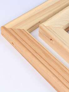 一套DIY木框套装，尺寸40*60厘米/15.75*23.62英寸，可选尺寸：30x40厘米、25x35厘米、35x55厘米、35x45厘米、40x50厘米，松木制成，适用于油画、墙面艺术、钻石画、绘画练习等。