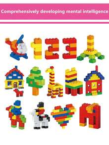 1000 piezas de bloques de construcción de micropartículas, creación libre, desarrolla la habilidad manual, juego educativo de rompecabezas, entrena la capacidad de pensamiento, regalo para niños y niñas - Multicolor - Ver 8