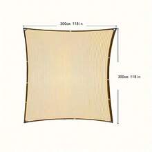 黄色遮阳布，遮阳耐用，户外防晒网带索环，织物遮阳罩，耐热，适用于别墅泳池凉亭庭院花园植物停车场谷仓圣诞礼物
