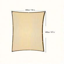 黄色遮阳布，遮阳耐用，户外防晒网带索环，织物遮阳罩，耐热，适用于别墅泳池凉亭庭院花园植物停车场谷仓圣诞礼物