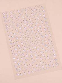 1 Sheet 3D Pearl Face Jewels Eyeshadow Stickers Self Adhesive Face Body Eyebrow Diamond Nail Stickers Diamond Decoration