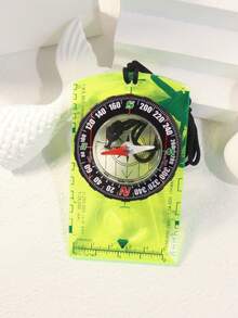 1pc Multifunctional Outdoor Compass With Map Scale, Magnifier, Copper Cap Nail Compass, Colored Map Scale, Surveying Scale, Orientation Compass, Outdoor Compass, Professional Surveying, Daily Emergency, Precise, Unbiased, Centimeter-Level Calibration, Professional-Grade, Precise Navigation Compass - Multicolor - View 2