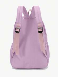 Casual Versatile Minimalist Backpack For Women - Purple - View 3