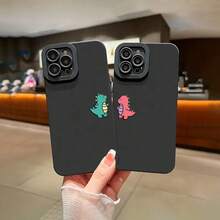 Funda De Teléfono Móvil De Silicona Líquida Con Patrón De Macaron En Forma De Dibujos Animados, Protección Completa A Prueba De Golpes Y Caídas, De Goma Suave TPU En Color Negro Para Hombres Y Mujeres, Compatible Con Apple  14 13 12 11 XS XR X 7 8 6s Mini Plus Pro Max SE - Color mezclado 1 - Ver 7