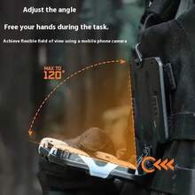 全新战术 MOLLE 折叠导航板 手机导航器支架 背心 胸包 管理面板 狩猎背心配件