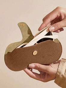 1/2pcs Glasses Organizer Bag,Portable Sunglasses Storage Pouch,Fashionable Versatile Eyeglass Holder, Glasses Case For Women, Travel Sunglasses Protective Cover,Travel-Friendly, And Durable Design - Multicolor - View 3