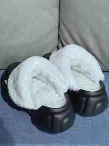 1双保暖绒毛鞋垫，可拆卸绒毛鞋垫，适用于带孔鞋，男女通用，秋冬季 - 白色 - 查看 3