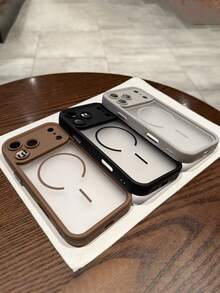 半透明磨砂摄像头保护磁吸无线充电手机壳，兼容 17 Pro Max、17 Pro、17 Air、17、16、15、14、13、12、11 Pro Max，Armor Plus 后盖 - 黑色 - 查看 7