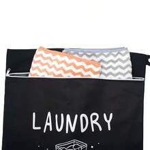 Large Travel Laundry Bag, Wet Dry Bag, Drawstring Washable Bag For Dirty Clothes, Swimwear, Gym Clothes, Available In Blue, Pink, Black, Gray