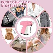 Quick Clothing Label Fastener Gun Set - Mini Pin Style Label Gun, Suitable For Sewing, Quilting, Garment Repair And Holiday Gift Wrapping - Includes 1 Label Gun, 6 Steel Pins, 500 White Plastic Pins And 500 Black Plastic Pins - For DIY, Shops And Home Use