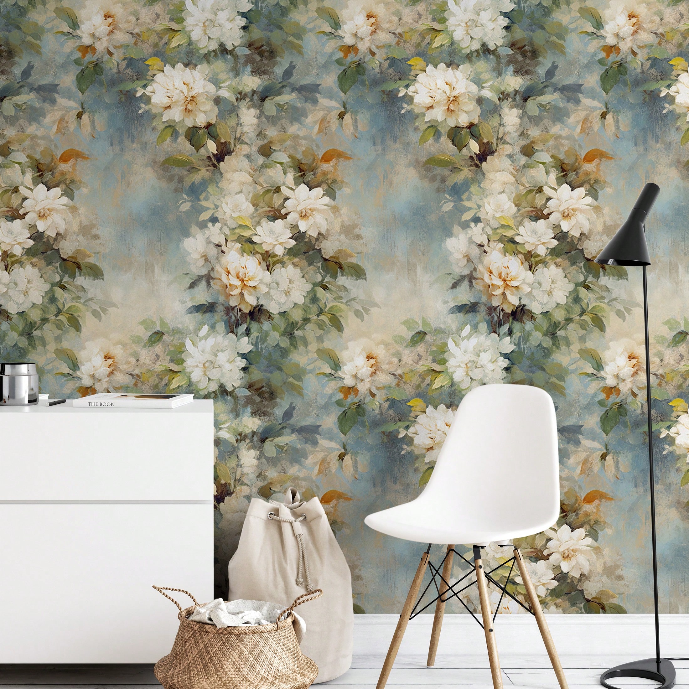 17.7x78.7 Inches/118 Inches Elegant Vintage Floral Peel And Stick Wallpaper, Easy To Remove And Reuse, Suitable For Bedroom, Living Room, Cabinet Shelves Lining, Decorative Wall Surfaces And More Home Decor