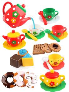 儿童圣诞玩具礼物，女孩下午茶套装，蛋糕甜点模型，亲子互动过家家玩具，宝宝圣诞礼物 - 聖誕午茶 - 查看 5