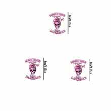 1/2/3pcs Pink Skull Heat Transfer Stickers, DIY Iron-On Patches, Suitable For Durable Plastic T-Shirts, Pillow Decor, Washable Multi-Color Stickers For Backpacks, Pillows, Pants, Sofa Covers - High Quality And Fade-Resistant T-Shirt Printing - Multicolor - View 5