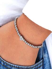 New Classic A-Z Heart Initial Bracelet Women Handmade Bead Bracelet For Women Jewelry Gift