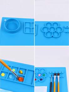 1pc  Crafts Silicone Pad, Anti Slip And Heat-Resistant, Suitable For Jewelry, Epoxy Resin, Glitter Adhesive, DIY Sheets, Nail Art, And Tabletop Protection Pads