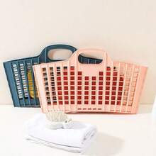 1 Stück faltbarer Schmutzwäsche-Korb, tragbarer Kunststoff-Badezimmer-Korb, Wäschekorb, Schmutzwäsche-Eimer, Aufbewahrungskorb für Snacks, Spielzeug, Kleidung