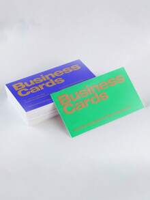 200 Pieces, 5.4x9 Cm, Customized Personalized Double-Sided Business Cards, Waterproof Paper, Can Customize Pictures And Text, Modern, Colorful, Cute, Retro, Cartoon, Is The Best Choice For Employees, Students, Children, Suitable For Schoolbusiness/Office.