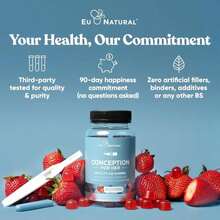Conception For Her Fertility Gummies - Fertility Supplements For Women With Myo Inositol, Folate &Amp; More Essential Nutrients - Delicious Juicy Strawberry Hormone Balance Vitamins, 75 Ct Gummies - 白色的 - 查看 8