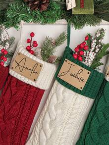 1 Piece Of Personalized Family Christmas Stockings, Personalized Pet Stockings, Customized Name Christmas Stockings, Back To School - Multicolor - View 11