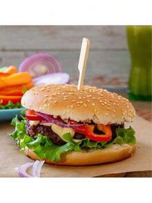 100 Espetos de Bambu para Frutas, Espetos de Frango Grelhado, Palitos de Churrasco, Garfos para Vegetais e Frutas, Palitos de Dente Apetitosos, Adequados para Festas de Aniversário, Casamentos, Reuniões de Feriados, Utensílios Descartáveis, Natal