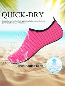 Leisfit Women's Ultra-Light Beach/Water Shoes, Non-Slip Snorkeling Barefoot Flexible Swimming Shoes, Adult Water Sandals - Soft Waterproof, Suitable For Professional Non-Slip Water Shoes And Indoor/Outdoor Sports Shoes, Can Be Used For Beach, Swimming, Diving And Snorkeling. - Rose Red - View 6