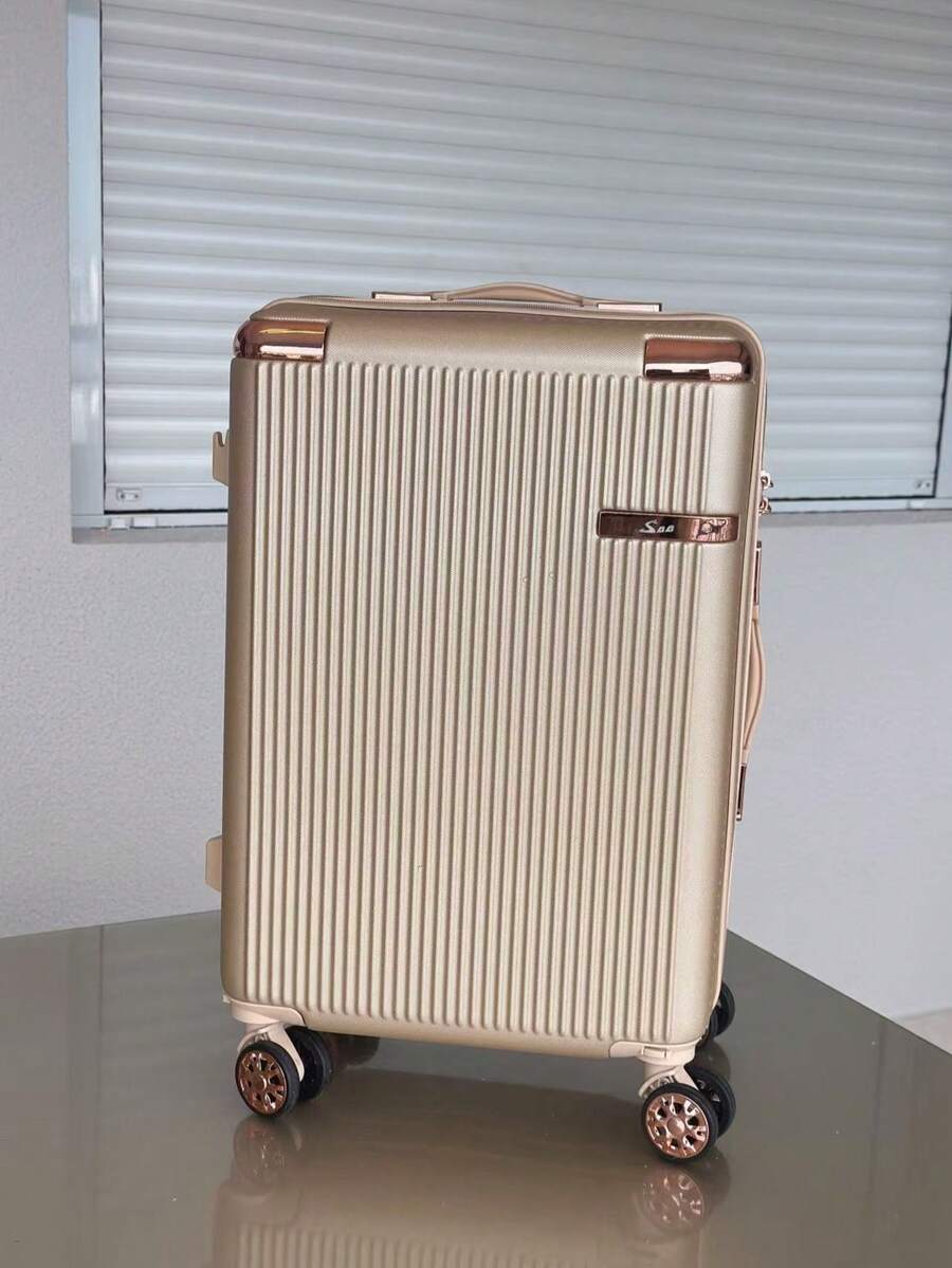 10kg Carry-On Luggage With 360° Wheels Travel Hand Luggage - 金色 - 查看 1