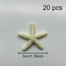 20pcs Resin Starfish Decorations, 1.18 Inch - Perfect For Weddings, Holidays, Home Crafts, Home Decor Ornaments & Accessories Best Gifts Birthday Graduation