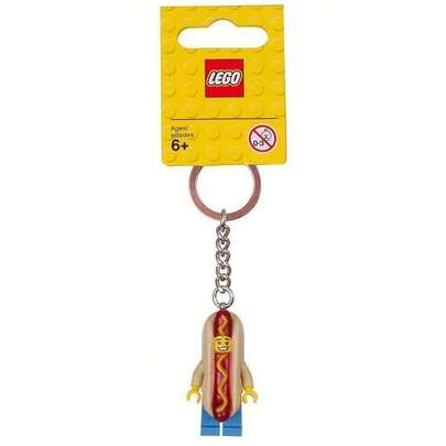  LEGO Hot Dog Guy Key Chain 853571, Suitable As A Birthday Gift For Children