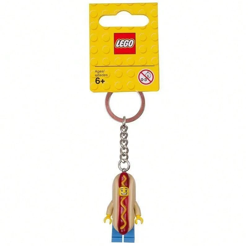 LEGO Hot Dog Guy Key Chain 853571, Suitable As A Birthday Gift For Children