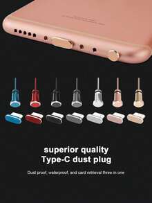 二合一金属防尘塞，兼容华为 P40 Pro 和 10 个 Type-C 充电端口 - TY2IN1 - 查看 2