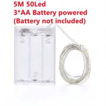 1pc Battery Powered Copper Wire Lights, DIY Fairy Lights, Powered By 3AA Batteries (Batteries Not Included), Suitable For Indoor Bedroom, Living Room, Dining Room, Patio, Garden, Fence, Holiday Decor, Creates Wonderful Ambiance - Star - View 8