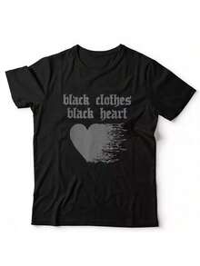 Soft-Grunge-Aesthetic-Nu-Goth-Edgy-T-Shirt - màu đen - Xem 3