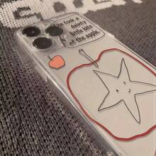 Funda de teléfono transparente de alta calidad, moderna y creativa, con patrón minimalista de estrella de la suerte de Apple, diseño a prueba de golpes y anticaídas, duradera y resistente a las manchas, adecuada para todas las series de , compatible con  17/17 Pro/17 Pro Max/17 Air/ 16/16 Pro/16 Pro Max/16 Plus/ 15/15 Pro Max/15 Pro/15 Plus/ 14/14 Pro/14 Plus/14 Pro Max/ 13/13 Pro/13 Pro Max/12/12 Pro/12 Pro Max/11/11 Pro/11 Pro Max/XR/X/XS/XS Max. Es el regalo de cumpleaños perfecto para novias, novios, esposos, esposas, amigos o para uno mismo.Novedoso y a la moda, adecuado tanto para hombres como para mujeres. - Transparente 961 - Ver 6