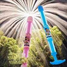 Pistolas de agua con fuegos artificiales, diversión acuática de verano, juego de fiesta de agua, juguetes de agua para piscina familiar al aire libre, juguetes de agua para exteriores, un accesorio para tomar fotos bonitas, amigos, diversión de verano para jóvenes, piscinas para jóvenes, regalos de Navidad para jóvenes, maquillaje para jóvenes, fiesta de cumpleaños para jóvenes, día de piscina, (las pegatinas son aleatorias)